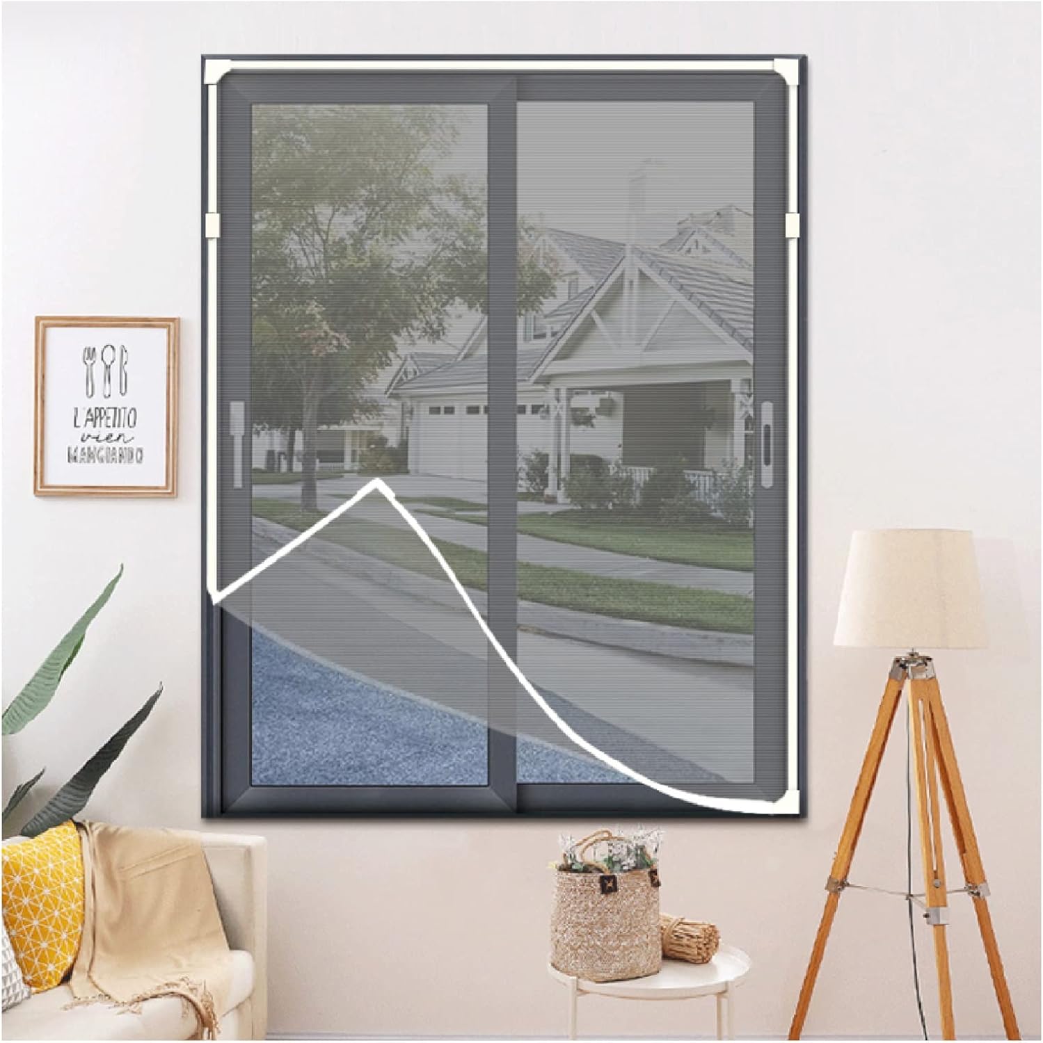 Full  Custom Magnetic mesh Screen