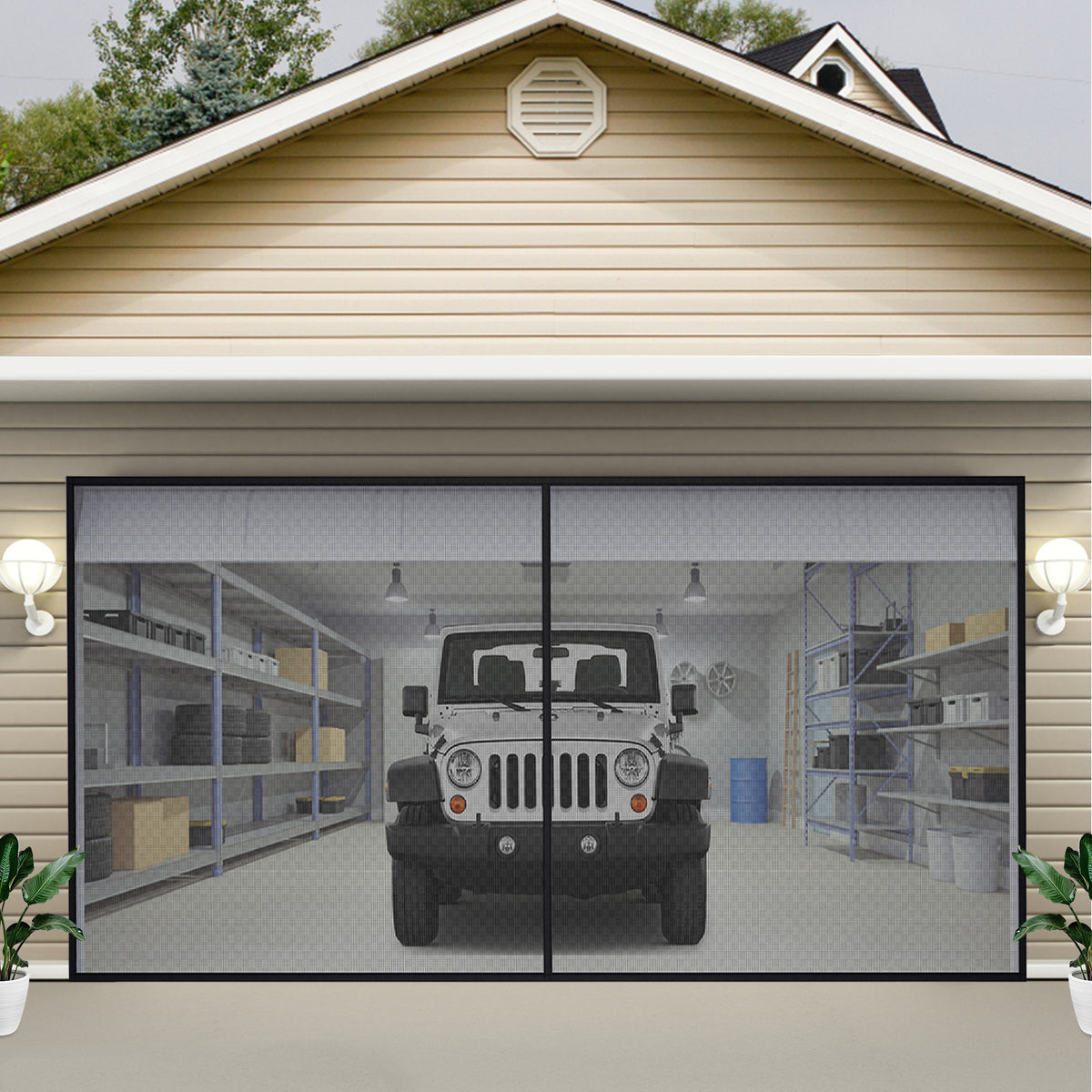 Extra Wide Magnetic Door Screen